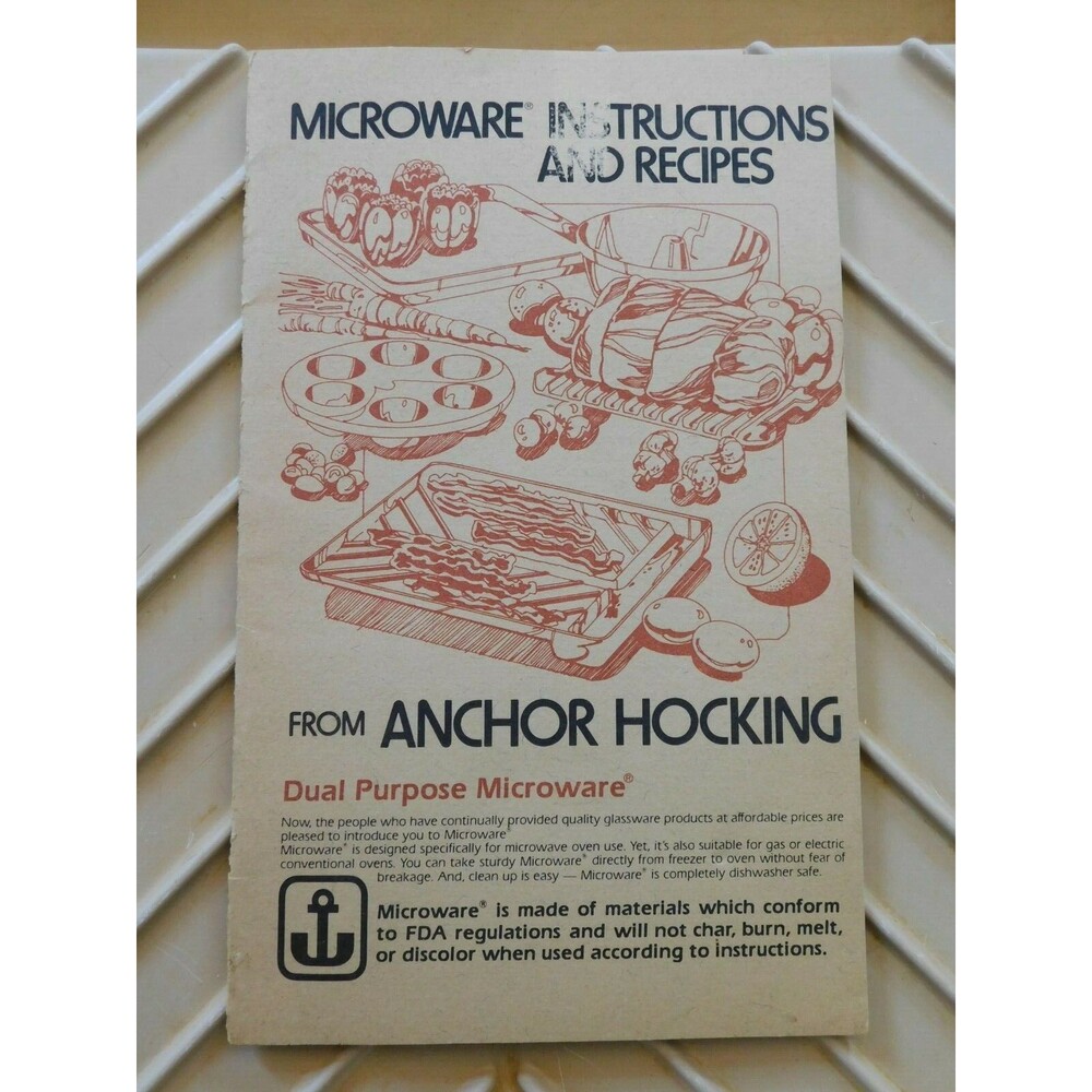 Vintage Anchor Hocking MicroWare Microwave Bacon Cooker Rack Tray PM 469-T1